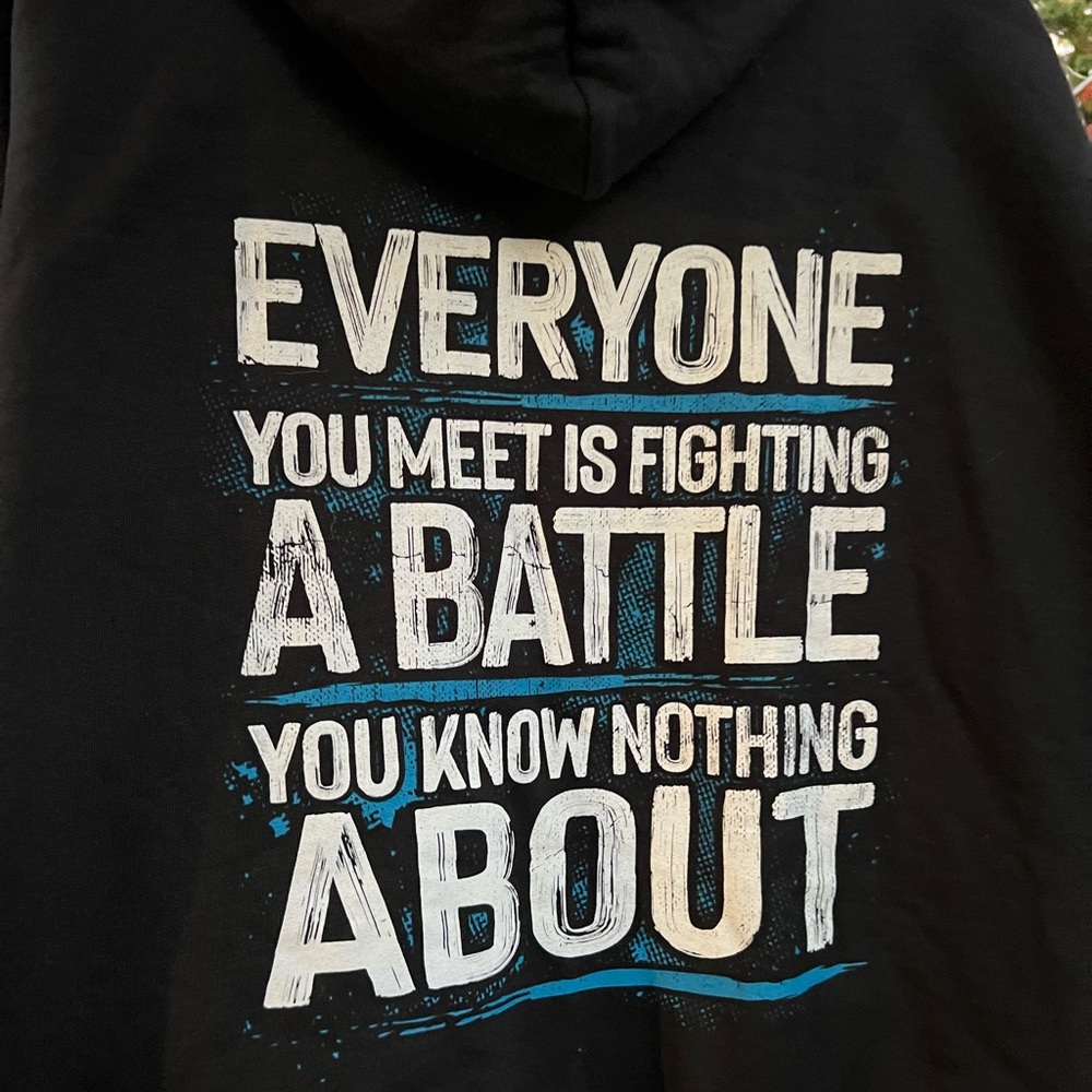 New Be Kind- Everyone is fighting Til Valhalla 2x  hoodie